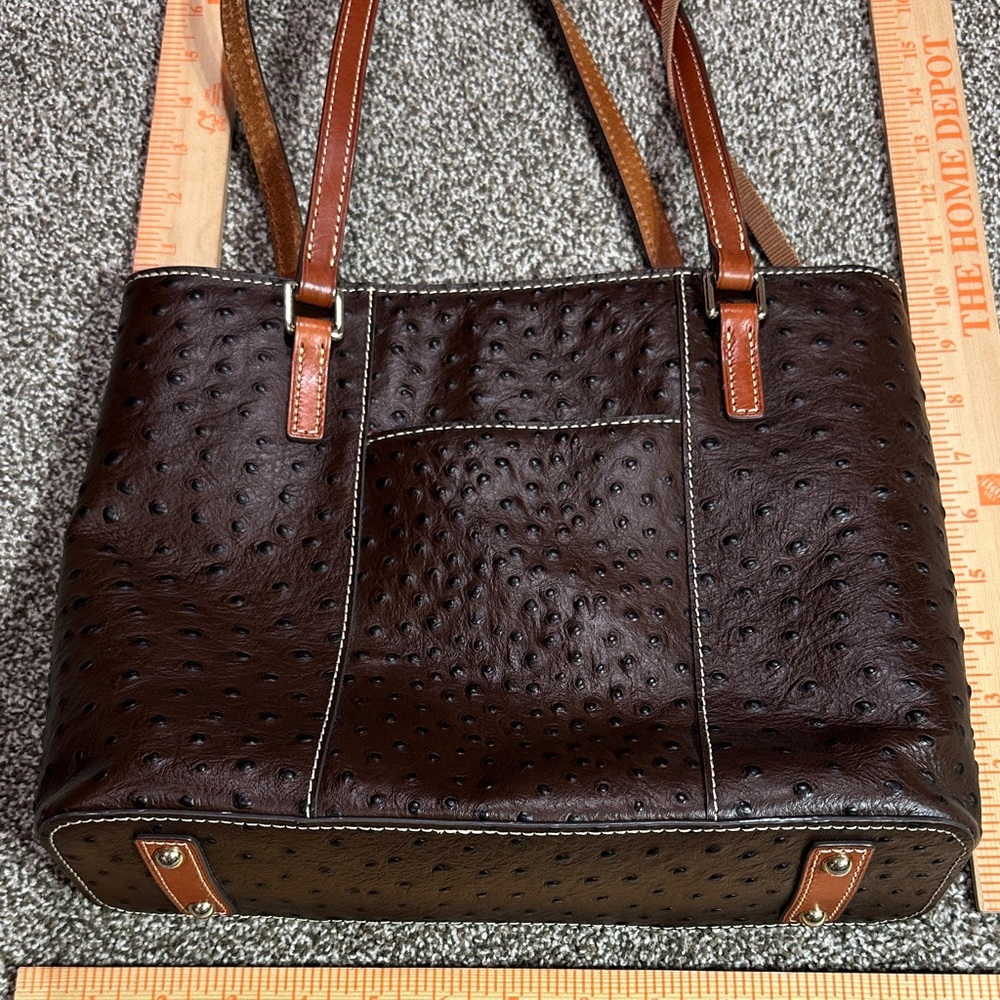 Dooney & Bourke Ostrich Small Lexington tote bag. - Picture 5 of 13
